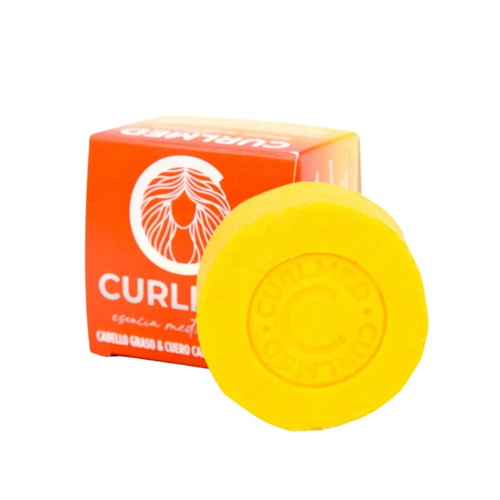 imagen_736373734685_1.webp CurlMed Champú Sólido Cabello Graso y Cuero Cabelludo Sensible 80g - Imagen 1